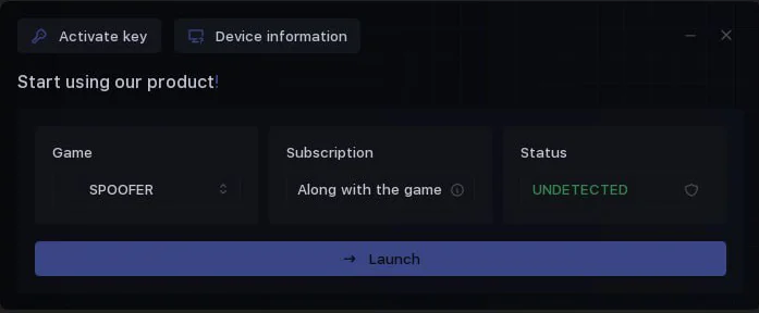 Запуск спуфера в лоадере